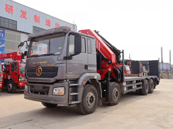 陜汽德龍前四后八30噸折臂隨車吊